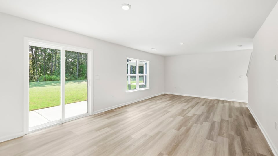 Living room with windows.