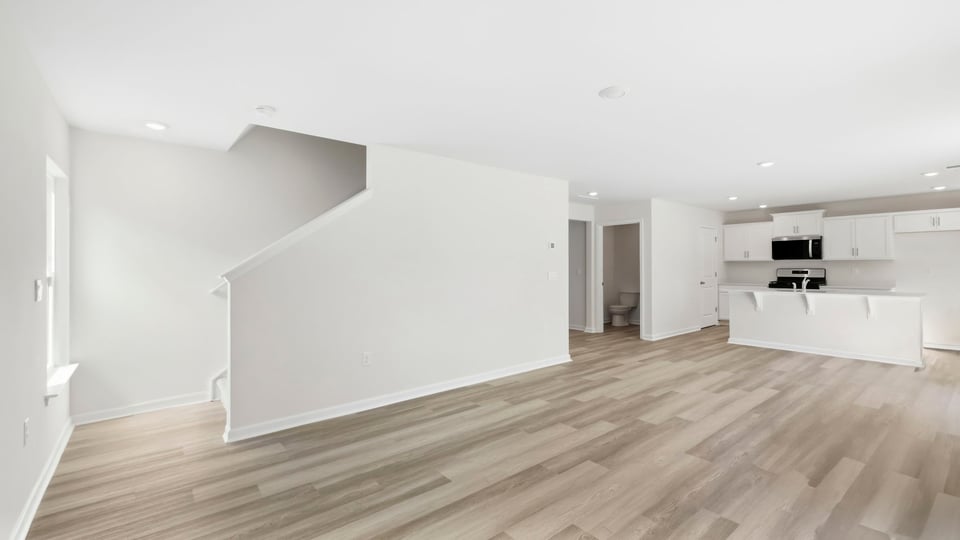 Living room with windows.
