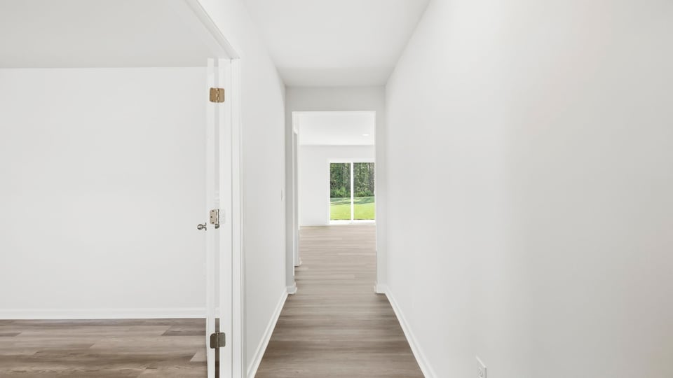 Hallway into home.
