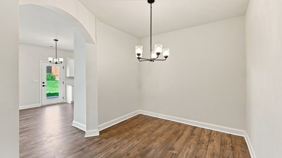 Dining room with window.