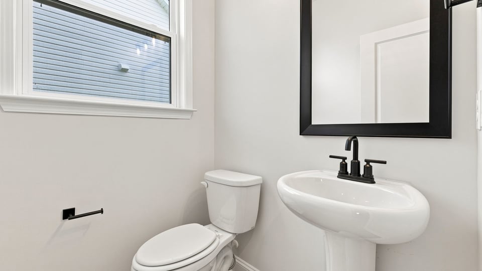 Half bathroom with sink.