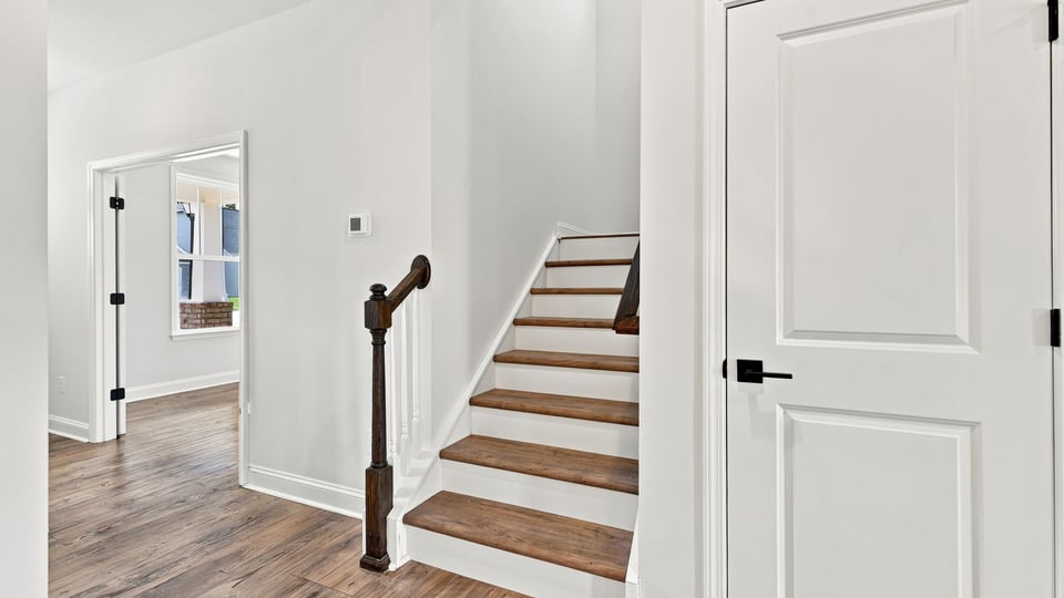 Stairs to second level.