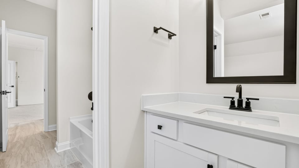 Bathroom with sink.