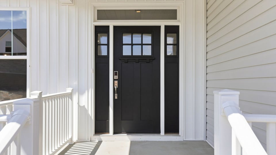 View of front door.