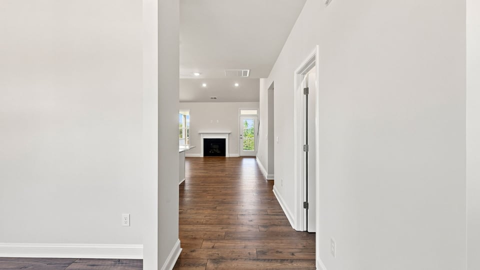 Hallway into home.