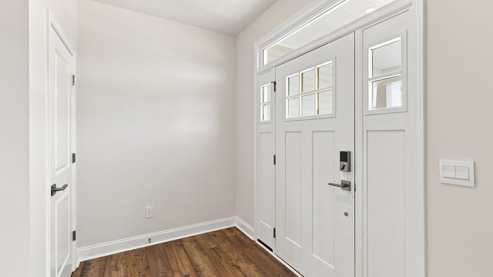 View of front door.