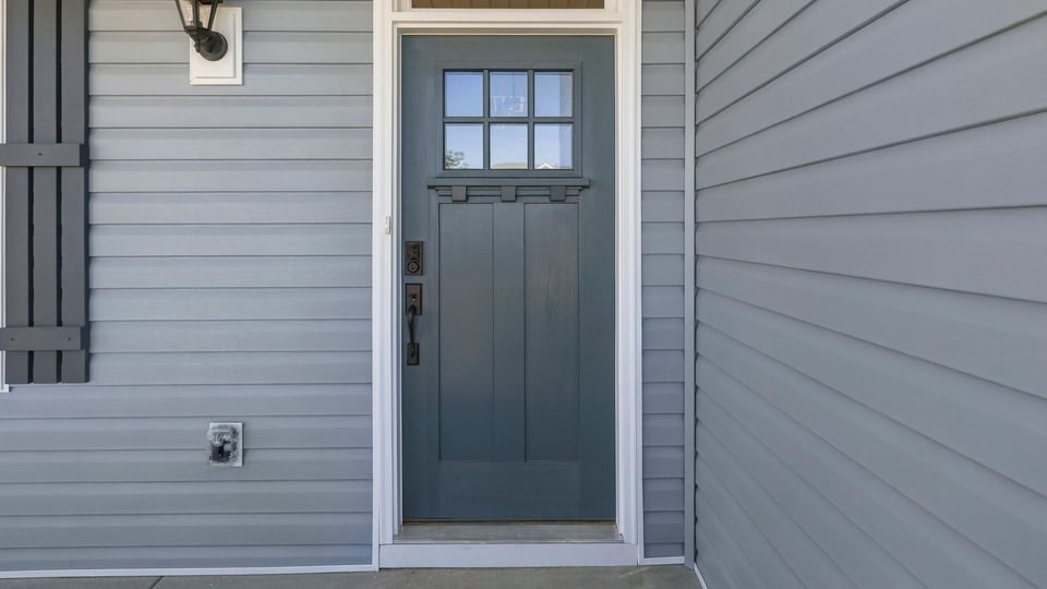 View of front door.
