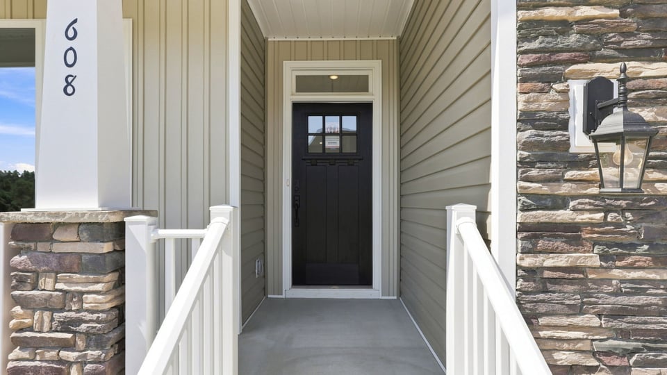 View of front door.