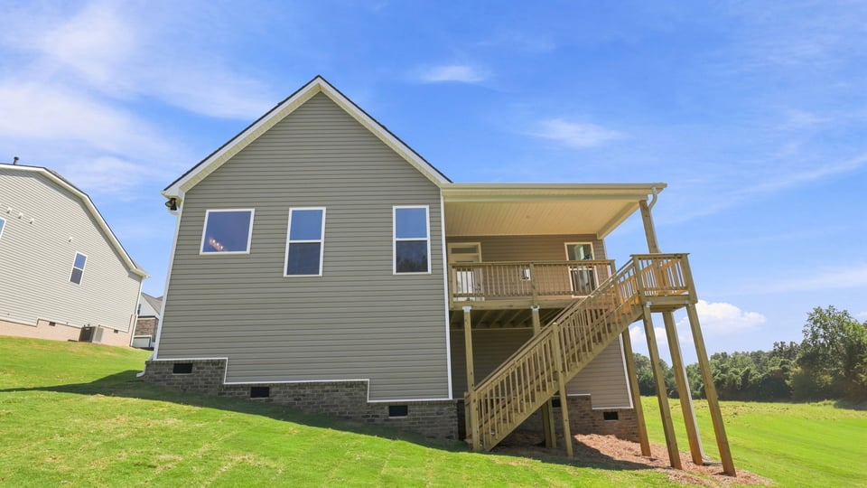 Back exterior of home.