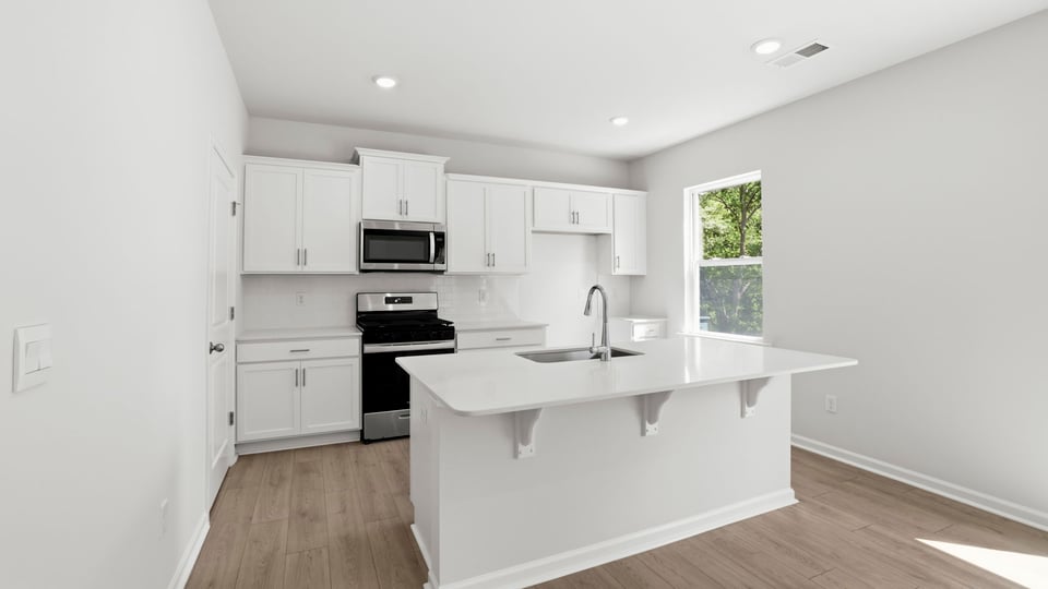 Kitchen with island.