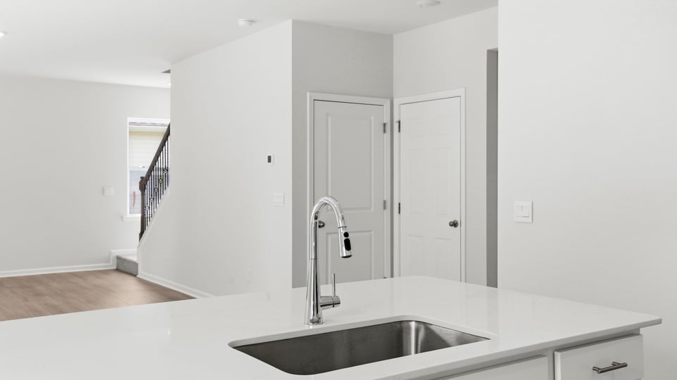 Kitchen with island.