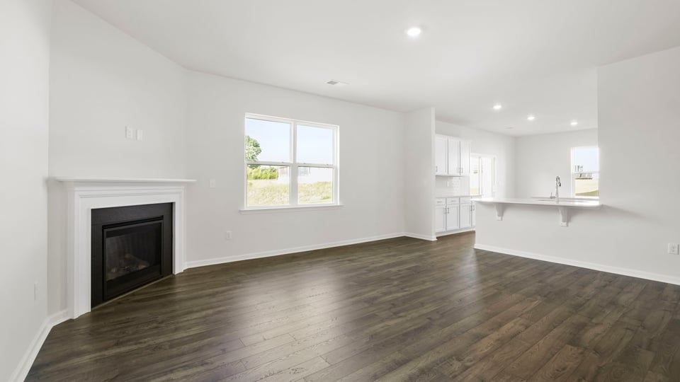 Large living room of home.