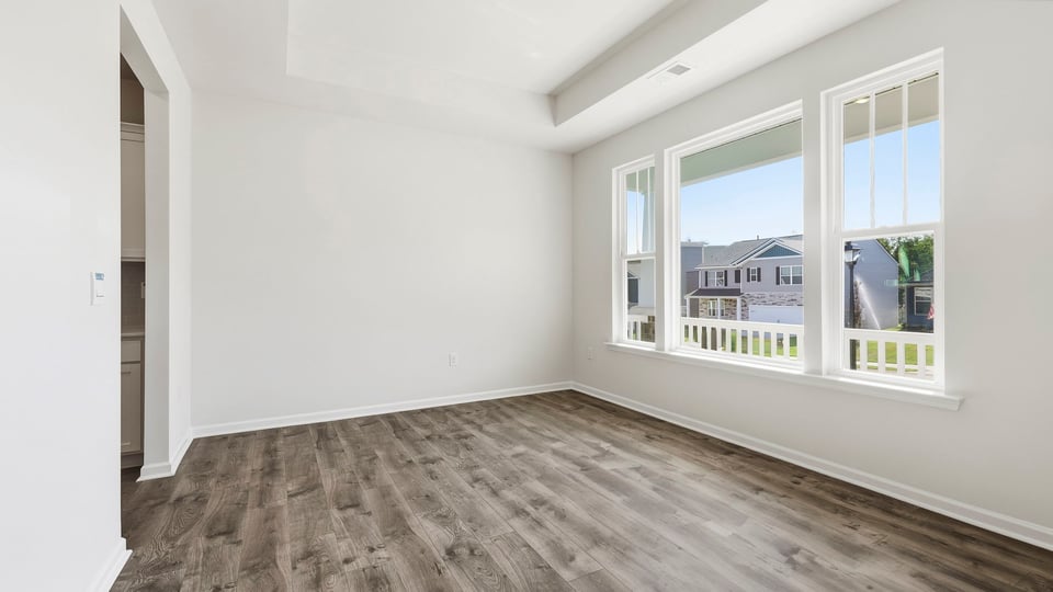 Flex room with windows.