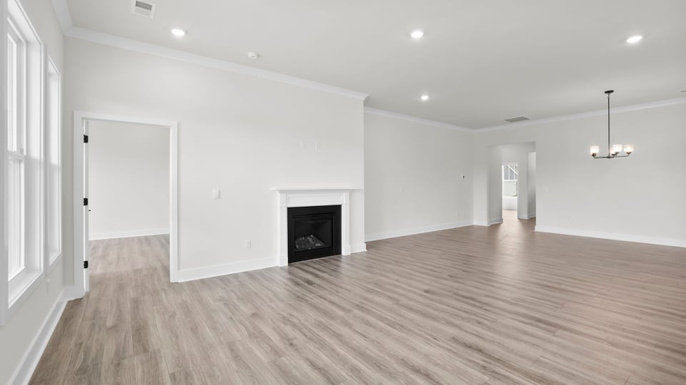 Living room with windows.