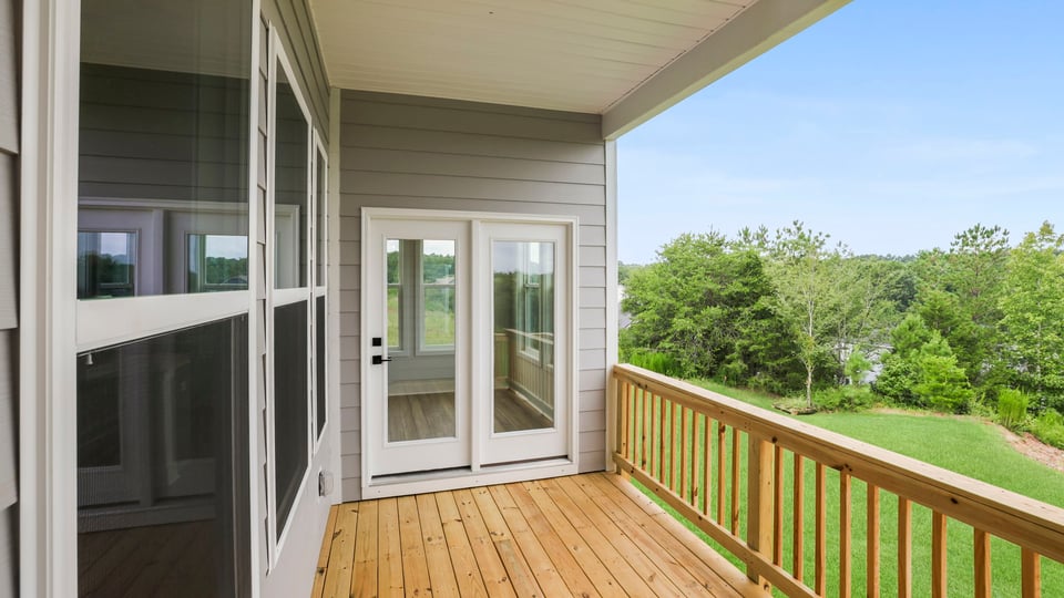 Patio at back of home.