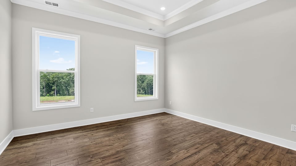 Dining area with windows.