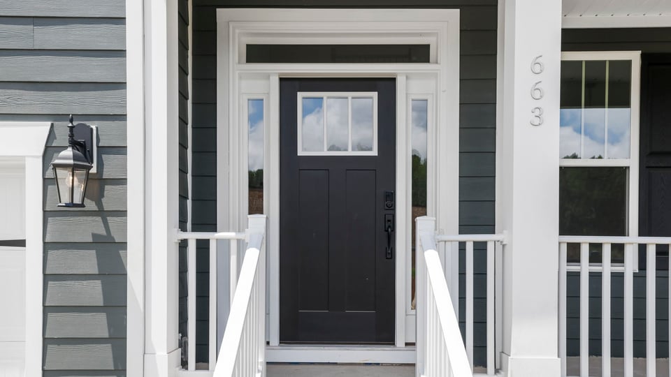 View of front door.