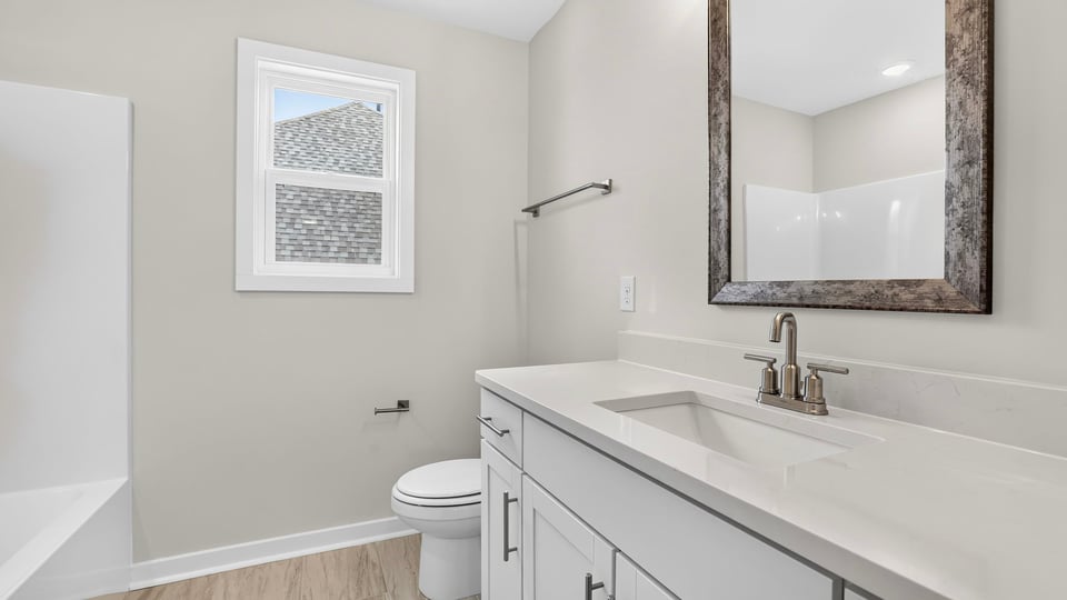 Bathroom with sink and bathtub.