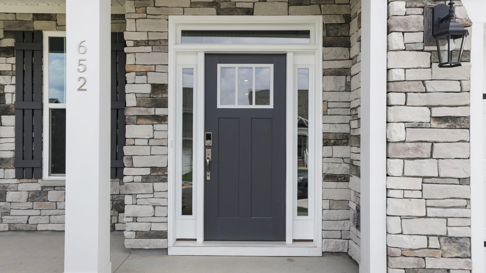 View of front door.