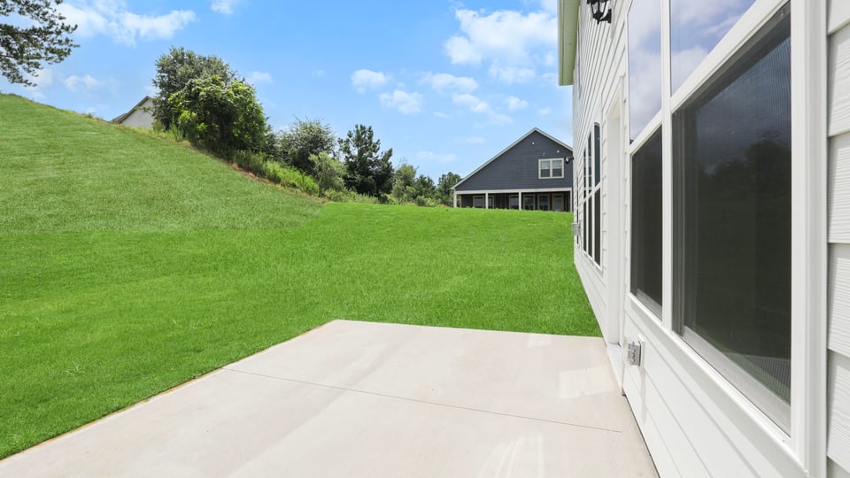 Patio at back of home.