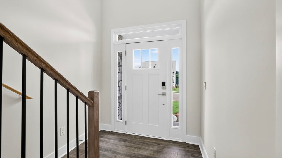 View of front door.