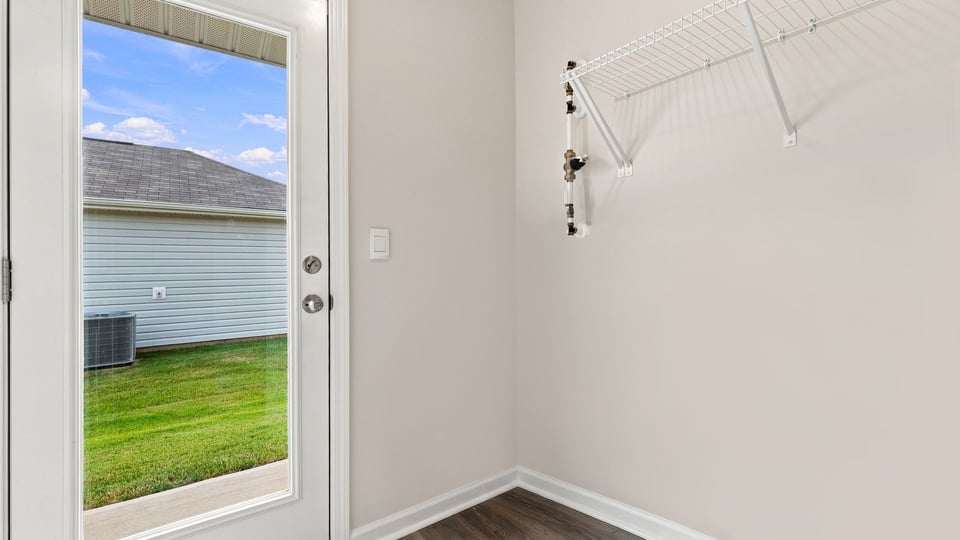 View of door to backyard.