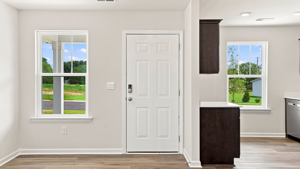View of front door.