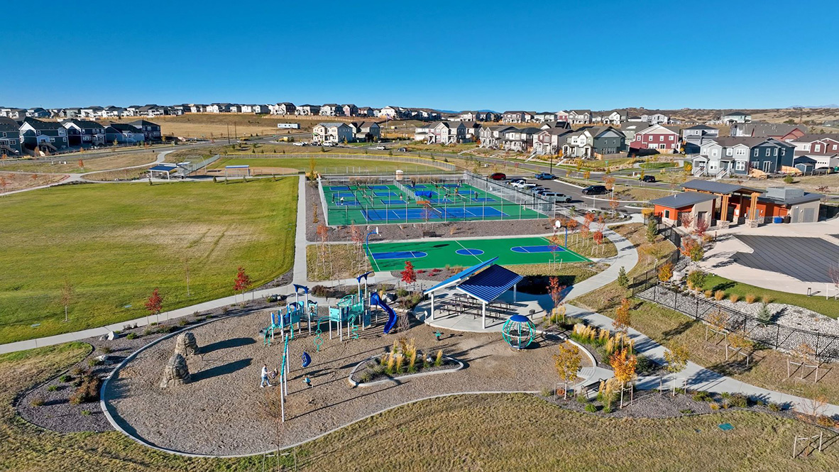 Aerial view of Trails at Crowfoot