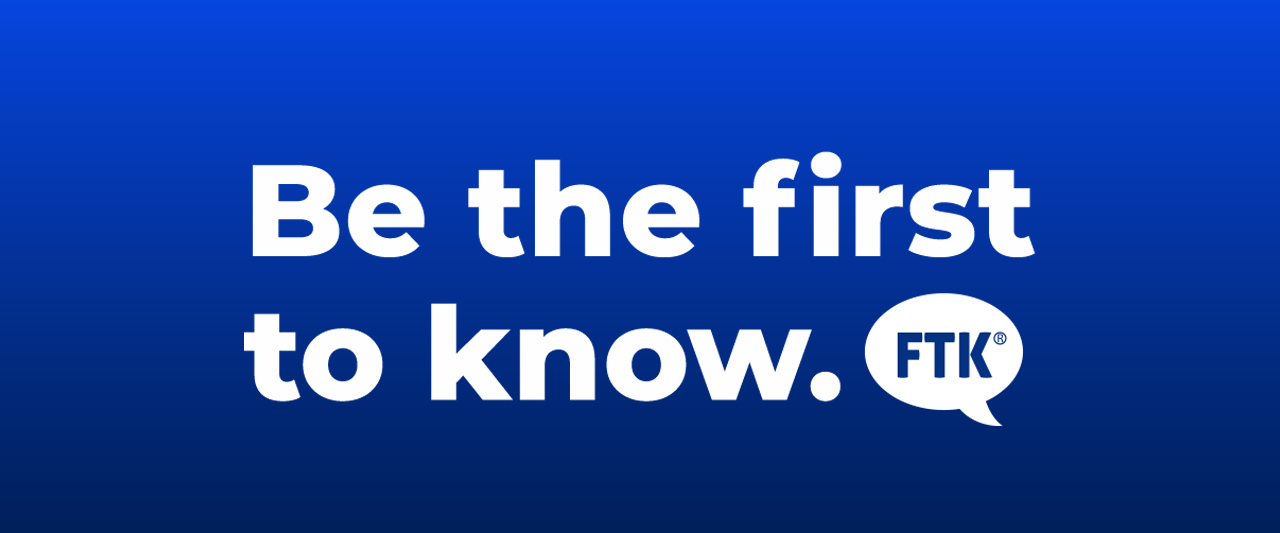 Be the first to know.
