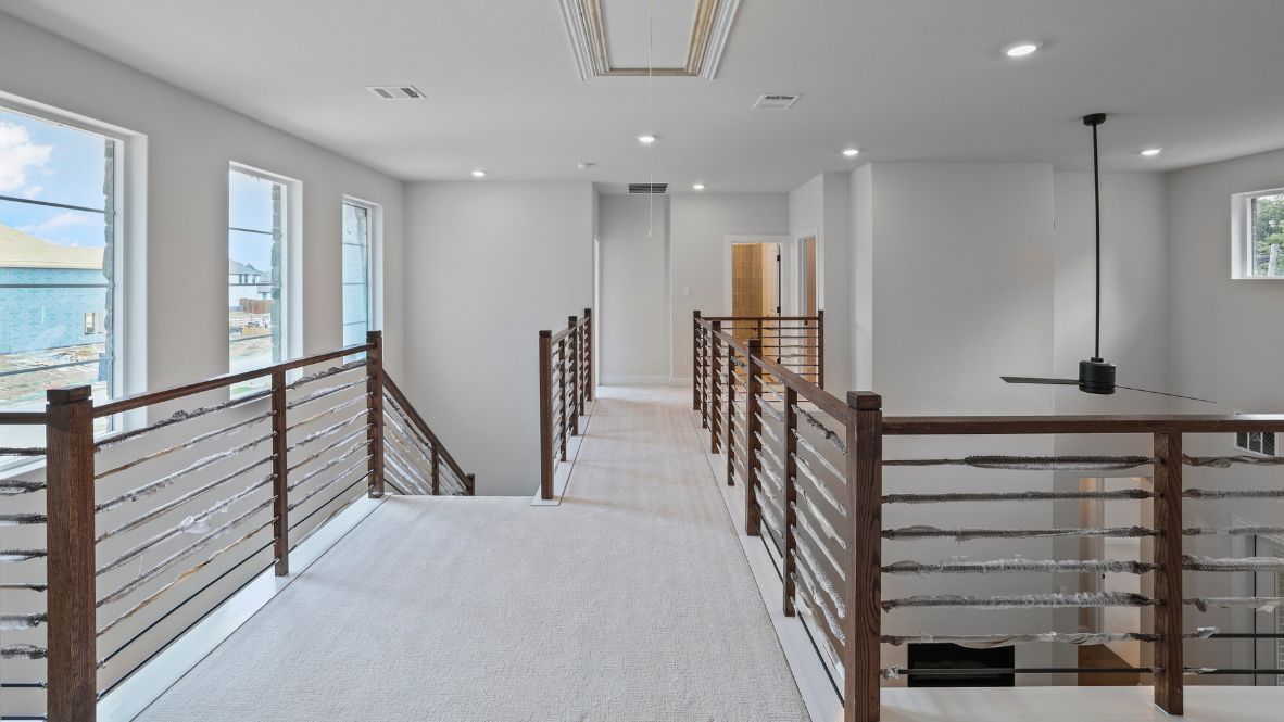 hallway view of the stairs