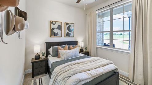 Interior bedroom with window