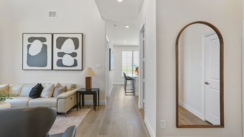 view from garage door leading to main living area