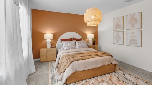 Interior bedroom with window