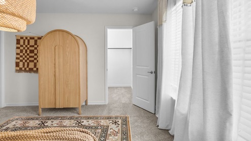 Interior bedroom with window