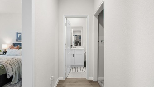 hallway leading to bedrooms