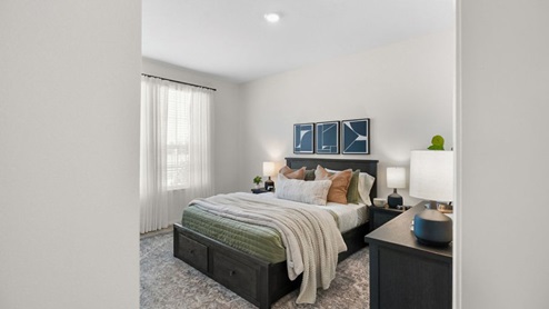Interior bedroom with window