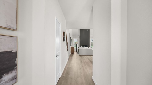 hallway leading to bedrooms