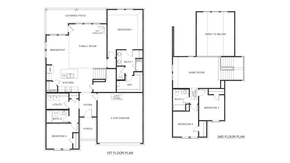 Open-concept kitchen and living area featuring a modern island with a stainless-steel sink and dishwasher, white cabinetry, and built-in appliances. The living room boasts a cozy fireplace, large windows allowing natural light, and wood-look flooring, creating a warm and inviting atmosphere.