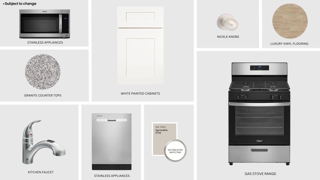 Welcome to the Denton floor plan, where modern charm meets cozy elegance in the heart of The Brook Chase Community, nestled in scenic Broken Arrow, Oklahoma. This one-story haven offers 3 bedrooms, 2 baths, and a generous 1575 square feet of living space, perfect for those seeking a warm and inviting retreat.  From the outside, admire the traditional brick or brick and rock exterior, exuding timeless allure and modern curb appeal. Step inside to discover an open concept layout that effortlessly combines style and functionality. The kitchen features painted white shaker-style cabinets, granite countertops, and stainless steel appliances, creating a welcoming atmosphere that overlooks the dining area and living room, ideal for gatherings and entertaining.  As you explore further, you'll find comfort in every corner. Sink your feet into plush carpeting in the bedrooms, while the main living areas and halls boast durable luxury vinyl wood flooring, adding a touch of rustic charm to your everyday life. Indulge in the luxury of the primary suite, complete with a dual vanity, huge walk-in closet, separate water closet, and a large walk-in shower, ensuring your comfort and convenience.  Experience the convenience of smart home features included in every Denton floor plan. Schedule a tour today and discover your perfect blend of modern luxury and cozy warmth at The Brook Chase Community in Broken Arrow, Oklahoma.