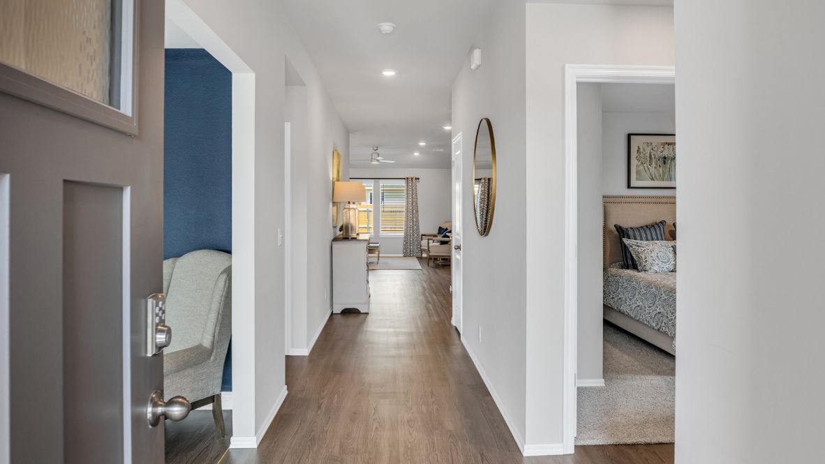 Welcome to the Brook Chase community in Broken Arrow, Oklahoma, where modern living meets small-town charm. Introducing our newest addition to this friendly neighborhood: The Cali floor plan, a buyer favorite nationwide.  Step inside Brook Chase and be greeted by the communities stunning brick and rock exterior elevations, a testament to its timeless appeal. Inside the Cali, you'll find 1788 square feet of thoughtfully designed space. A 4-bedroom, 2-bathroom home is perfect for families of all sizes.  The heart of the home is the spacious kitchen, featuring painted cabinetry, granite countertops, and luxury vinyl wood flooring. This area seamlessly flows into the combination living and dining area, making it ideal for entertaining guests or enjoying family meals.  Retreat to the primary bedroom, where relaxation awaits. Here, you'll find an attached bathroom complete with a walk-in closet, double vanity, and a separate toilet for added privacy. Say goodbye to sharing sinks - the Cali ensures ample space for everyone's morning routine.  Not only does the Cali offer functional living space, but it also boasts stylish finishes throughout. From the timeless marble tile surround in the primary and secondary bathrooms to the cozy carpeted floors in the bedrooms, every detail has been carefully considered to create a comfortable and inviting atmosphere.  Don't miss your chance to be a part of this vibrant community and own your dream home in Brook Chase. Contact us today to schedule a tour and experience the Cali floor plan for yourself. Your new home awaits!