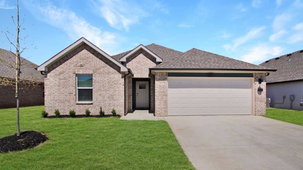 Welcome to the Brook Chase community in Broken Arrow, Oklahoma, where modern living meets small-town charm. Introducing our newest addition to this friendly neighborhood: The Cali floor plan, a buyer favorite nationwide.  Step inside Brook Chase and be greeted by the communities stunning brick and rock exterior elevations, a testament to its timeless appeal. Inside the Cali, you'll find 1788 square feet of thoughtfully designed space. A 4-bedroom, 2-bathroom home is perfect for families of all sizes.  The heart of the home is the spacious kitchen, featuring painted cabinetry, granite countertops, and luxury vinyl wood flooring. This area seamlessly flows into the combination living and dining area, making it ideal for entertaining guests or enjoying family meals.  Retreat to the primary bedroom, where relaxation awaits. Here, you'll find an attached bathroom complete with a walk-in closet, double vanity, and a separate toilet for added privacy. Say goodbye to sharing sinks - the Cali ensures ample space for everyone's morning routine.  Not only does the Cali offer functional living space, but it also boasts stylish finishes throughout. From the timeless marble tile surround in the primary and secondary bathrooms to the cozy carpeted floors in the bedrooms, every detail has been carefully considered to create a comfortable and inviting atmosphere.  Don't miss your chance to be a part of this vibrant community and own your dream home in Brook Chase. Contact us today to schedule a tour and experience the Cali floor plan for yourself. Your new home awaits!