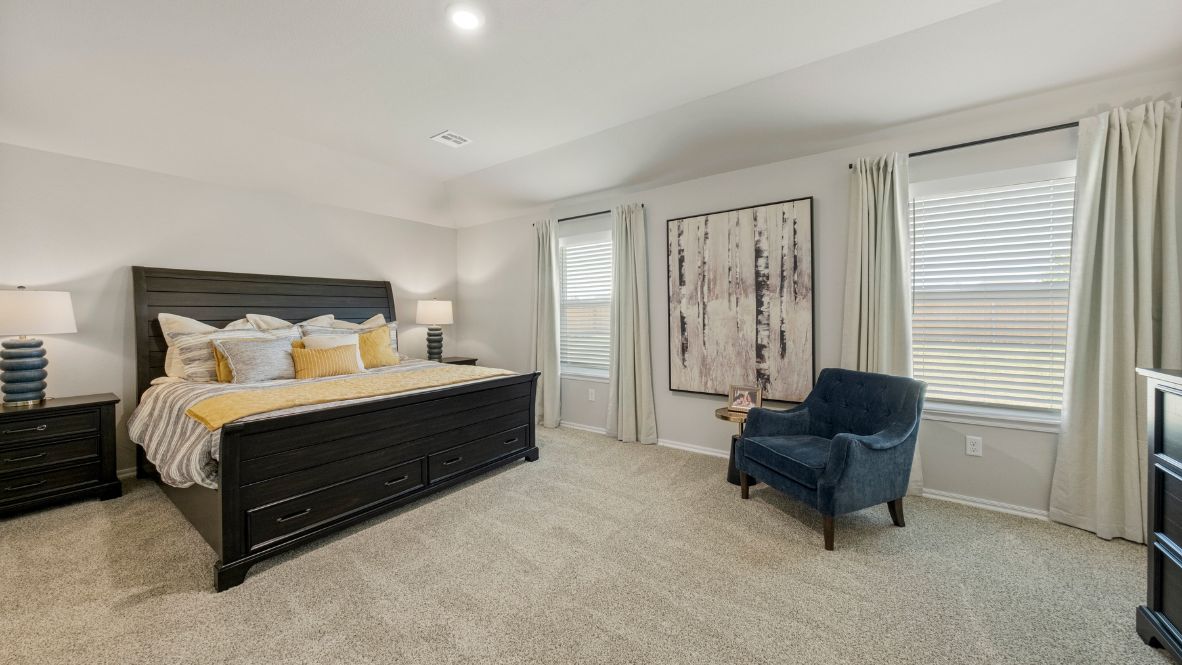 Welcome to the Kingston floor plan, the ultimate haven for large families and gracious hosts in The Brook Chase Community, nestled in the charming locale of Broken Arrow, Oklahoma. As a buyer favorite, the Kingston offers a single-story layout with 4 bedrooms, 3 baths, plus a flex room that can be tailored to your needs, boasting a spacious 2031 square feet of living space.  From the outside, admire the traditional brick or brick and rock exterior, exuding beautiful curb appeal that sets the stage for a warm welcome. Step inside to discover an open concept layout, featuring painted white shaker-style cabinets, granite countertops, and stainless steel appliances, including a gas range, creating a culinary haven that overlooks the dining area and spacious living room.  Gather with loved ones in the large central family room, adorned with an extra-large kitchen island that can easily seat up to 5 people, making it ideal for hosting gatherings or holiday celebrations.  Retreat to the comfort of the bedrooms, with plush carpeting enhancing coziness, while the main living areas and halls showcase durable luxury vinyl wood flooring, marrying style with practicality.  Indulge in the luxury of the primary suite, complete with a dual vanity, huge walk-in closet, separate water closet, and a large walk-in shower, offering a serene sanctuary for relaxation. Plus, enjoy the convenience of smart home features included in every Kingston floor plan.  Experience the epitome of gracious living in the Kingston floor plan at The Brook Chase Community. Schedule a tour today and make your dream home a reality in Broken Arrow, Oklahoma.