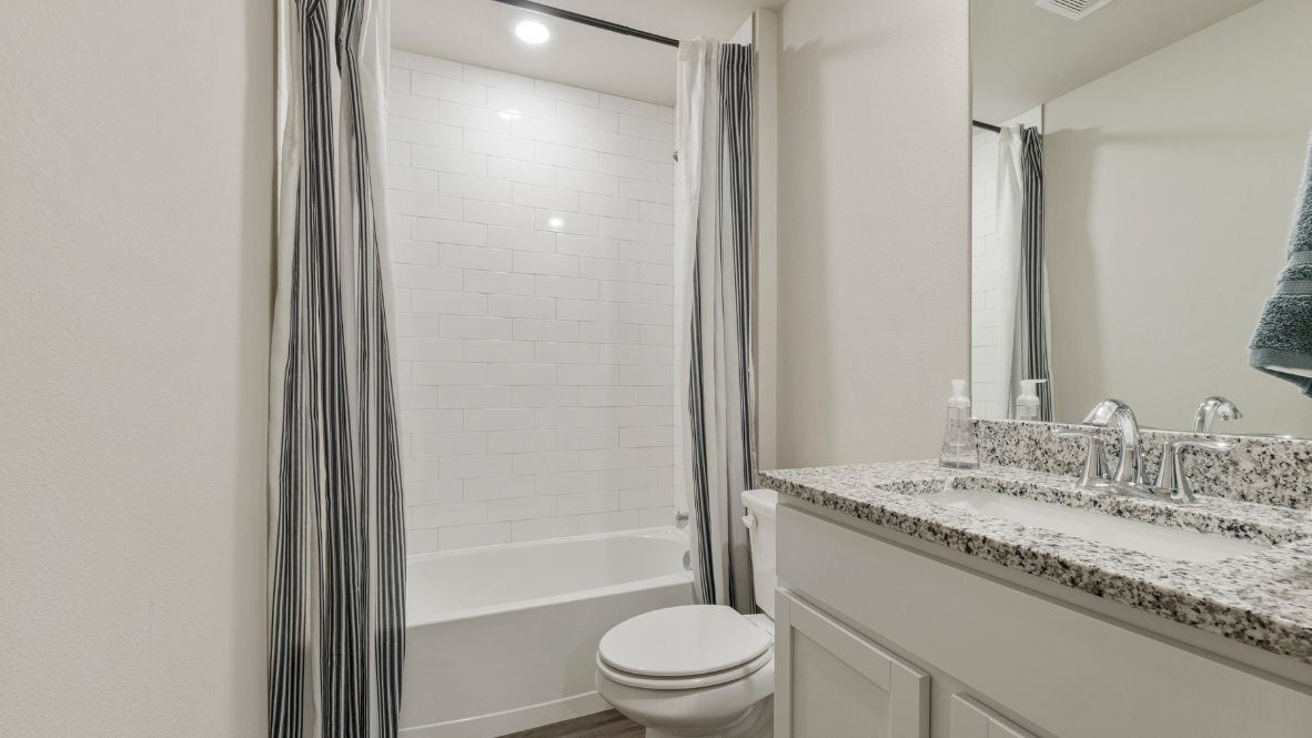 Welcome to the Kingston floor plan, the ultimate haven for large families and gracious hosts in The Brook Chase Community, nestled in the charming locale of Broken Arrow, Oklahoma. As a buyer favorite, the Kingston offers a single-story layout with 4 bedrooms, 3 baths, plus a flex room that can be tailored to your needs, boasting a spacious 2031 square feet of living space.  From the outside, admire the traditional brick or brick and rock exterior, exuding beautiful curb appeal that sets the stage for a warm welcome. Step inside to discover an open concept layout, featuring painted white shaker-style cabinets, granite countertops, and stainless steel appliances, including a gas range, creating a culinary haven that overlooks the dining area and spacious living room.  Gather with loved ones in the large central family room, adorned with an extra-large kitchen island that can easily seat up to 5 people, making it ideal for hosting gatherings or holiday celebrations.  Retreat to the comfort of the bedrooms, with plush carpeting enhancing coziness, while the main living areas and halls showcase durable luxury vinyl wood flooring, marrying style with practicality.  Indulge in the luxury of the primary suite, complete with a dual vanity, huge walk-in closet, separate water closet, and a large walk-in shower, offering a serene sanctuary for relaxation. Plus, enjoy the convenience of smart home features included in every Kingston floor plan.  Experience the epitome of gracious living in the Kingston floor plan at The Brook Chase Community. Schedule a tour today and make your dream home a reality in Broken Arrow, Oklahoma.