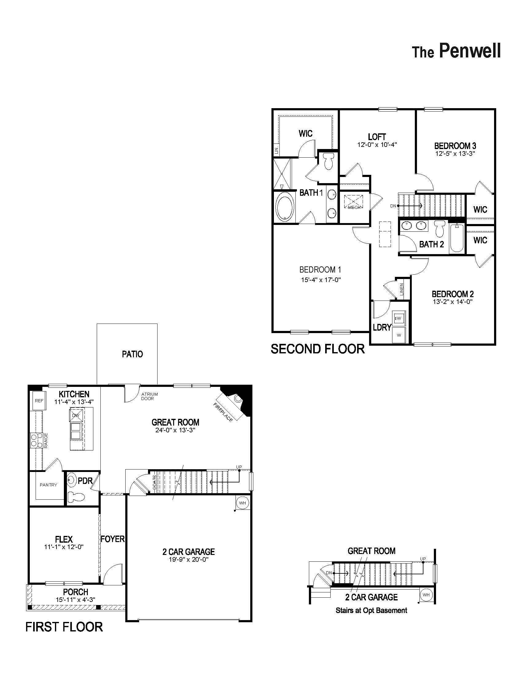 Floor Plan in Oakhurst Glen South Fulton, GA D.R. Horton