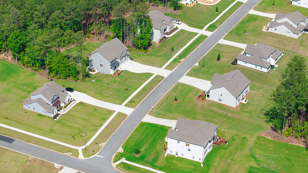 Aerial view of genesee community in newnan georgia