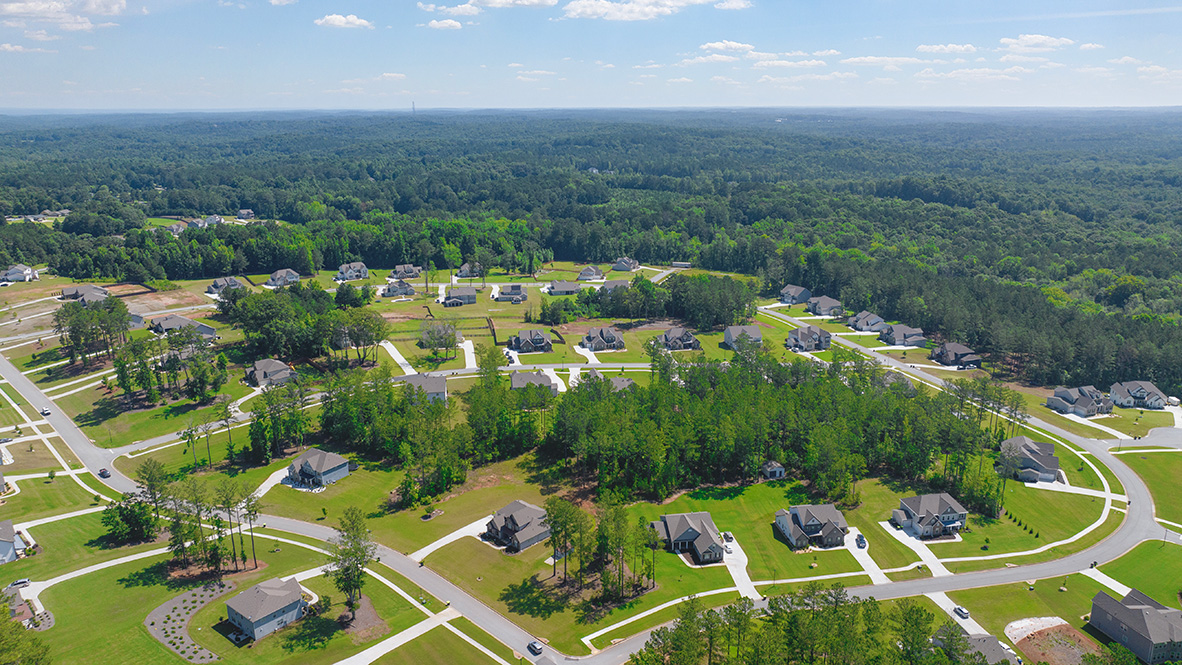 Aerial view of genesee community in newnan georgia