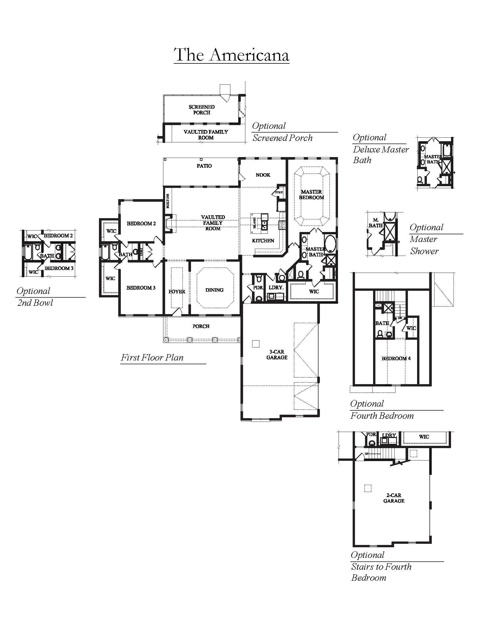 The Americana Floorplan at Genesee in Newnan, Georgia