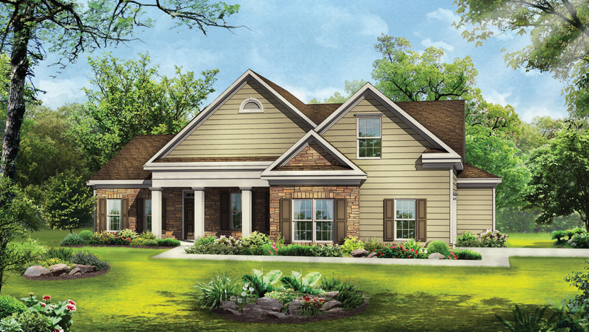 The Americana Elevation E at Genesee in Newnan, Georgia