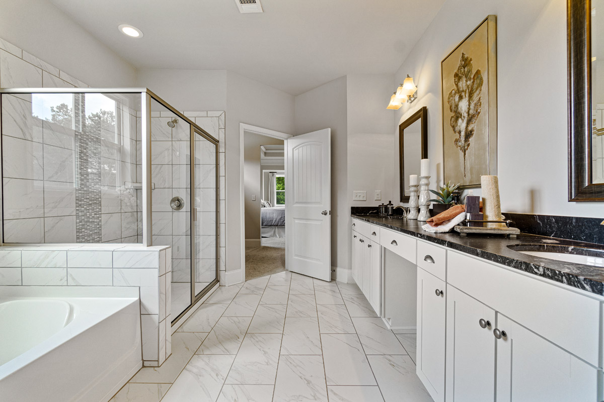 The Ashley Primary Bathroom at Genesee in Newnan, Georgia