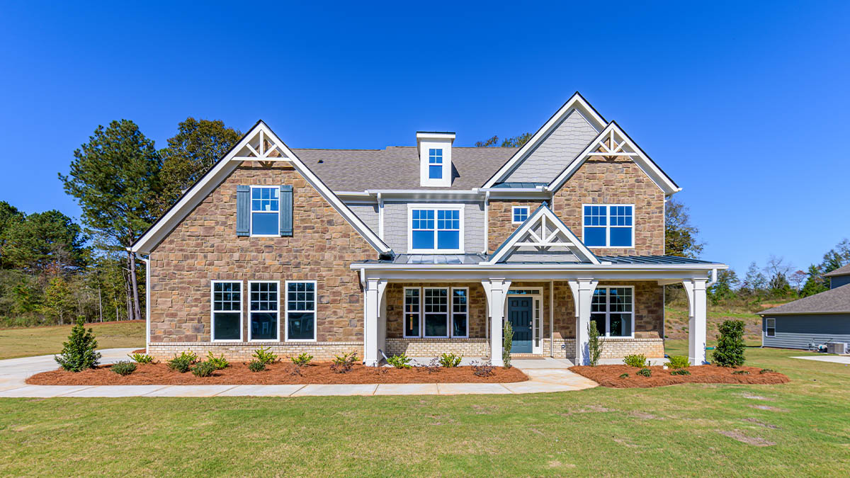 The Edinburgh Elevation B Exterior at Genesee in Newnan, Georgia